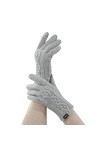 Gants tricotés pour femme - Écran tactile - Gants en tricot - Gants tactiles pour le ski - Gants de course - Anniversaire - G