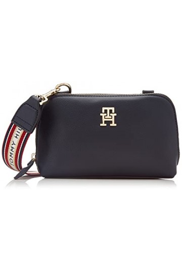 Tommy Hilfiger Sac Bandoulière Femme Tommy Life Crossover Petit Modèle, Bleu Space Blue , Taille Unique