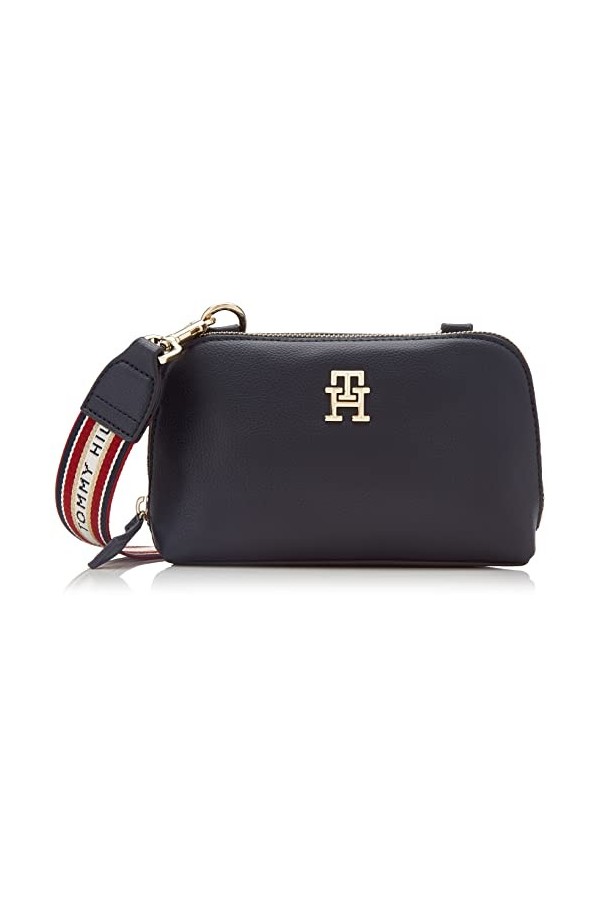 Tommy Hilfiger Sac Bandoulière Femme Tommy Life Crossover Petit Modèle, Bleu Space Blue , Taille Unique