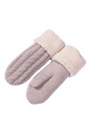 TAHUAON Moufles dhiver chaudes pour femme, gants tricotés avec doublure chaude et douce pour temps froid, accessoires cadeau