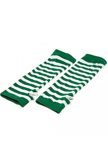 "N/A" Lot de 2 paires de gants longs sans doigts pour femme, Vert + rouge, L