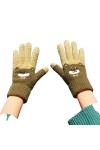 EMAlusher Gants thermiques pour femme - Rétro - Crochet en dentelle - Moufles dhiver - Unisexe - Gants de loisirs - Sans doi