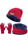 Ensemble bonnet et écharpe dhiver, bonnet chaud doublé en polaire, bonnet cache-cou, bonnet épais en tricot pour homme et fe