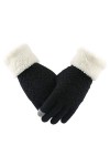 AiKoch Hiver Femmes Gants Tricotés Touch Gants Femme Écran Épaissir Chaud Doigt Pleine Fleur Souple Extensible Tricotent des 