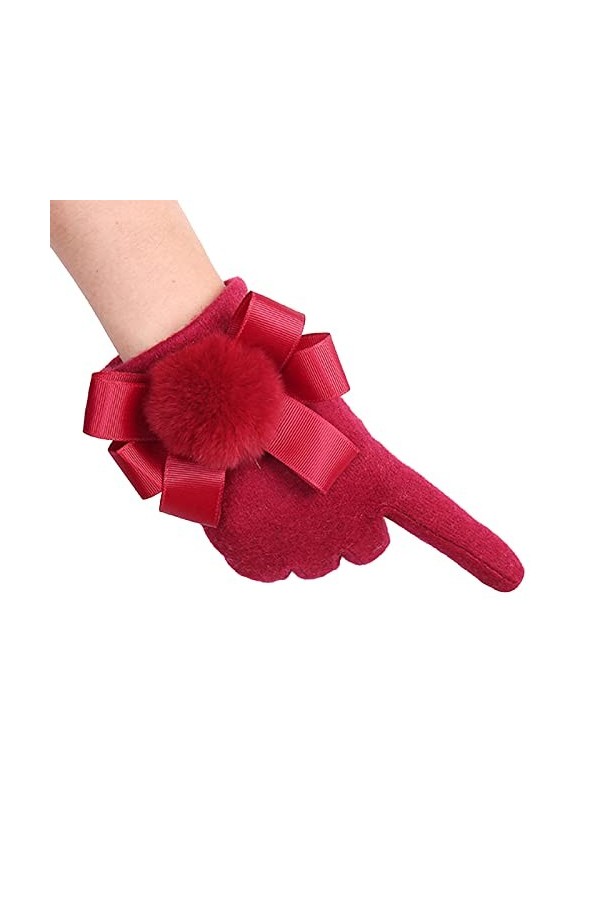 YANFJHV Gants Femme Fashion Driving Chaud Écran Gants Costume Souris Femme, Rose, taille unique