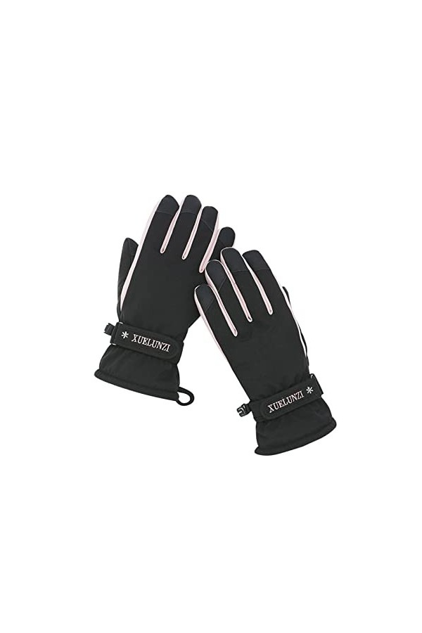 Gants chauds dhiver pour femme - Sports de plein air - Résistants au froid - Tactiles - Pour téléphone portable - Gants de j