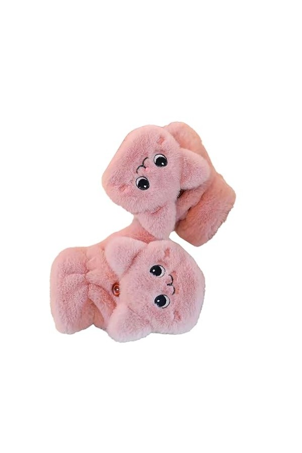 TAHUAON Mitaines thermiques à rabat doux et moelleux pour écran tactile - Gants dhiver chauds pour homme et femme, blanc, ta