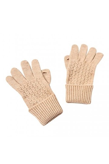 Gants dhiver unisexes en laine tricotée - Couleur unie - Mitaines froides RkH280, b, taille unique