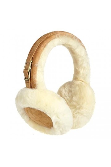 CoolChange Cache-oreilles doux pour femmes en fourrure dagneau et daim