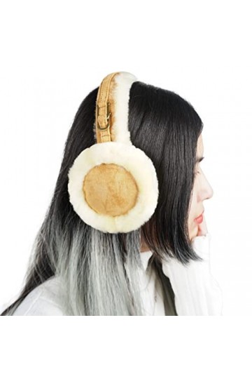 CoolChange Cache-oreilles doux pour femmes en fourrure dagneau et daim