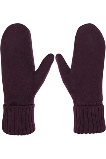 Moufles Tricotés Femme Hiver, Gants Laine Chaud Doublure Polaire, Gants de Ski Patinage Mitaine avec Doigts Complets, Mitaine