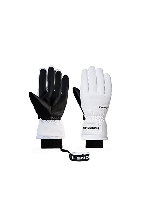 Gants dhiver doublés en polaire Gants tactiles Gants chauds en peluche pour écran tactile Gants avec doublure Gants moufles 