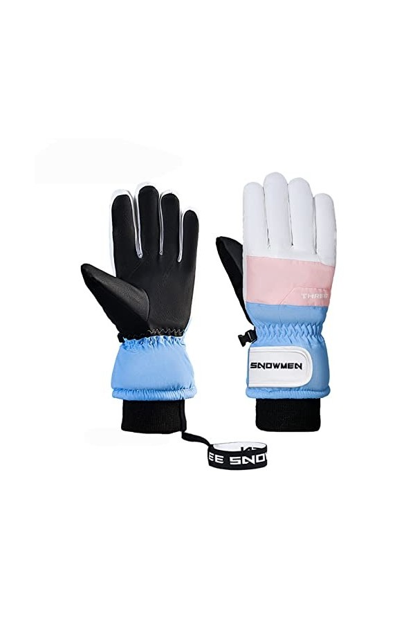 Gants dhiver doublés en polaire Gants tactiles Gants chauds en peluche pour écran tactile Gants avec doublure Gants moufles 