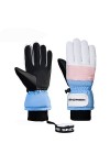 Gants dhiver doublés en polaire Gants tactiles Gants chauds en peluche pour écran tactile Gants avec doublure Gants moufles 