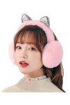 iEasey Cache Oreille pour Filles Femmes dans Peluche Mignonne Conception Fourreau doreille Hiver Douce Chaud Cache-Oreilles 