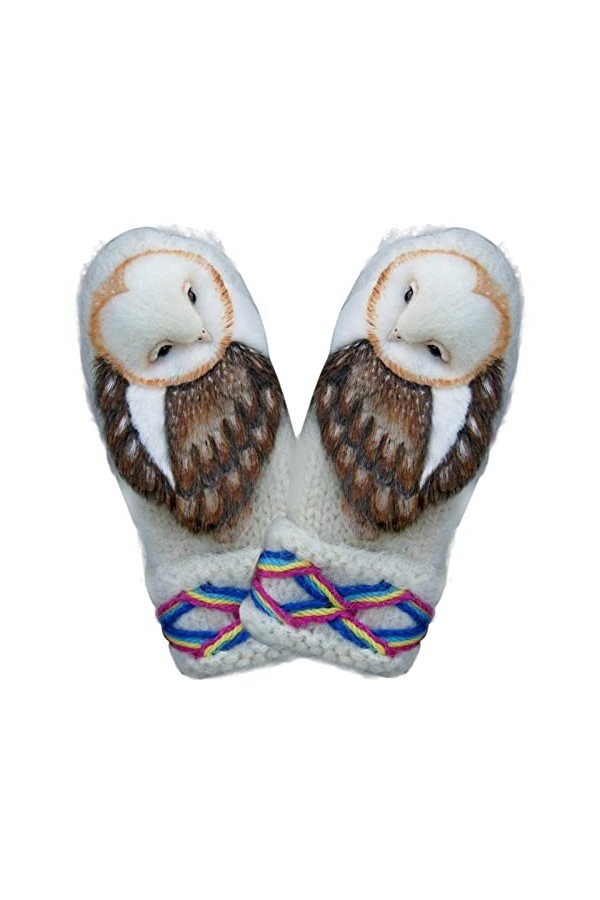 Rianpesn Moufles pour femme - Gants élastiques tricotés à la main - Gants dhiver nordiques pour femme - Chauffe-mains en cho