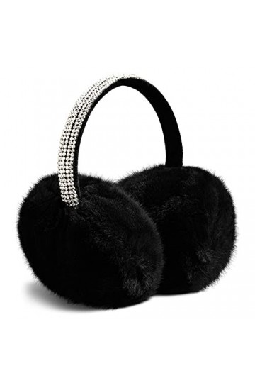 Gifts Treat Cache-oreilles réglables en fausse fourrure colorée pour femmes et filles