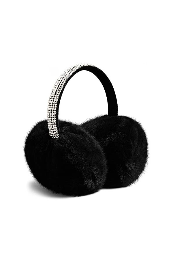 Gifts Treat Cache-oreilles réglables en fausse fourrure colorée pour femmes et filles