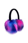 Gifts Treat Cache-oreilles réglables en fausse fourrure colorée pour femmes et filles