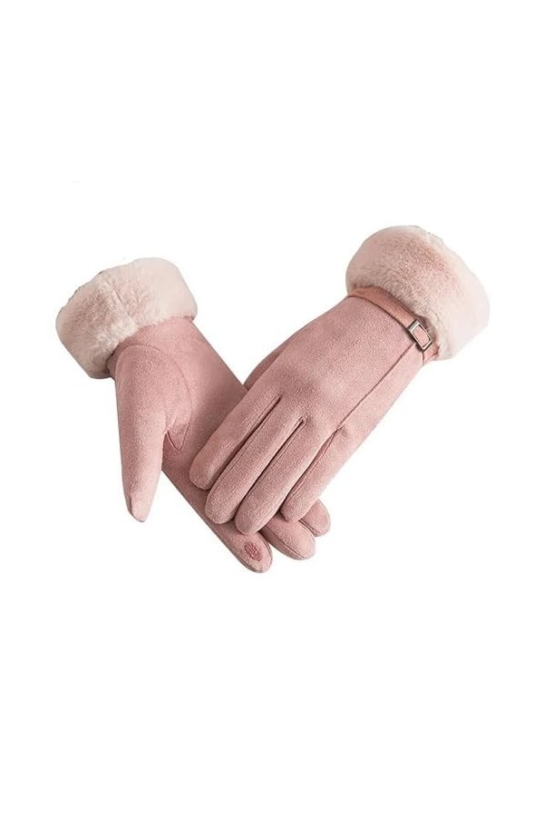 2024 Gants pour femmes automne hiver mignon moufles chaudes en fourrure mitaines doigts entiers femmes sport extérieur gants 