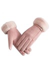 2024 Gants pour femmes automne hiver mignon moufles chaudes en fourrure mitaines doigts entiers femmes sport extérieur gants 