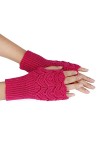 Gants dhiver Femme Automne Chaud Sport Gants Fingerless Écran Tactile Stretch Tricotent des Moufles Moitié Gants Fingerless 