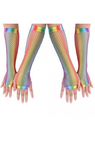 Lot de 2 paires de gants en maille sans doigts pour femme