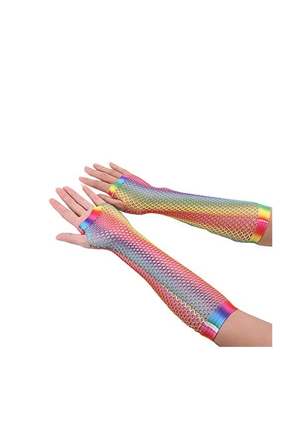 Lot de 2 paires de gants en maille sans doigts pour femme