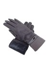 JBIVWW Mode Hiver Gants Dames épaissi Super Doux Gants dhiver écran Tactile Noir Beige foncé Clair café Bleu Color : Gray, 