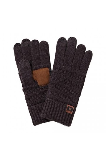 Gants dhiver pour femme avec doublure en polaire chaude et élastique - Gants dhiver imperméables, gris foncé, taille unique