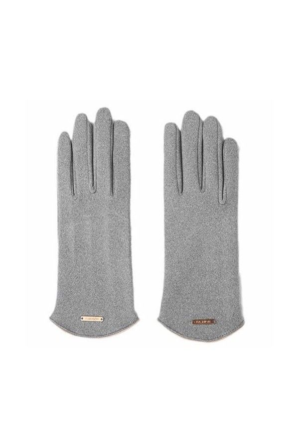 GIBZ Gants en Laine Thermique pour Femmes Hiver Coupe-Vent Gants Simples et Décontractés Doublures Chaudes pour Écrans Tactil