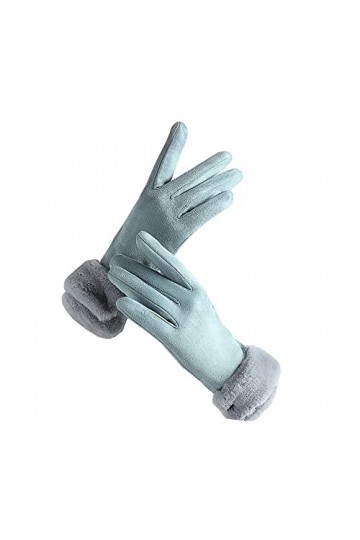 Gants dhiver Gants à écran Tactile dhiver for Femmes Couleur Solide Gants épaissis avec écran T-ORCH for lindex Color : B