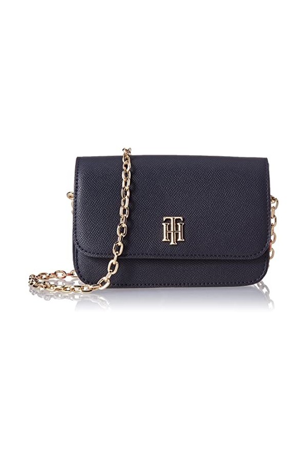 Tommy Hilfiger Femme Timeless TH Intemporel Mini Crosssover Corp, Navy Corporate, M EU