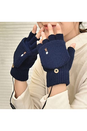 Frdun Chauffe-mains chauffant USB en tricot robuste doux pour la peau pour les devoirs des étudiants