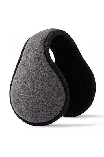 Cache-oreilles pour homme et femme - Pliable - En polaire - Unisexe - Pour lhiver froid - Réglable - Protège les oreilles - 