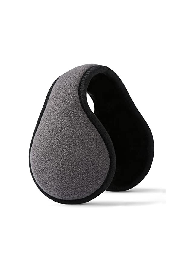 Cache-oreilles pour homme et femme - Pliable - En polaire - Unisexe - Pour lhiver froid - Réglable - Protège les oreilles - 