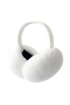 LCXSHYE Cache-oreilles en fausse fourrure dhiver mignon chaud pliable extérieur cache-oreilles pour femmes filles - blanc - 