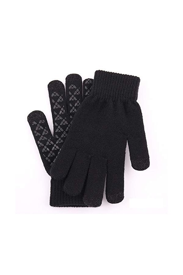LYLY Anti-Glissement Gants Chauds Hommes Taille Plus écran Tactile Gants Thicken Laine tricotée moufles extérieur Gants Chaud