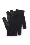 LYLY Anti-Glissement Gants Chauds Hommes Taille Plus écran Tactile Gants Thicken Laine tricotée moufles extérieur Gants Chaud