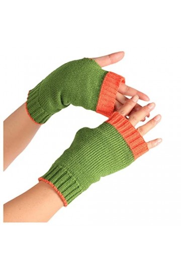 Mitaines Gants Tricot sans Doigt Solide Demi-Épissure Casual Mignon Tricoté Modèle Gants Femmes Mitaines Femmes Confortable e