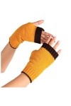 Mitaines Gants Tricot sans Doigt Solide Demi-Épissure Casual Mignon Tricoté Modèle Gants Femmes Mitaines Femmes Confortable e