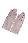 BUNCC Dames été Broderie Papillon sans Doigts crème Solaire Coton Anti-Ultraviolet antidérapant Mince Parasol Gants de Condui