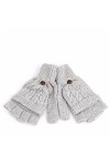 SYT-MD Gants, Gants de Gants sans Doigts Doux de Laine de Laine Solide Gant de Mitten for Hommes Femmes Femmes Femmes Garçons