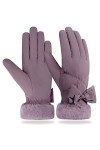 YONHEE Gants dhiver à écran tactile - Gants dhiver chauds, imperméables et coupe-vent avec pour la marche, le vélo, léquit