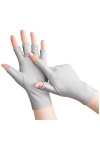 Gants pour Ongles Gants de Protection UV Gants Sans Doigts Mitaines pour Séchage du Vernis à Ongles Gel Manucure