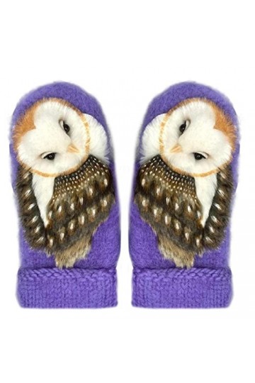 pologmase Gants tricotés en cachemire avec poignets élastiques, gants tricotés pour femme, moufles dhiver chauffe-mains avec