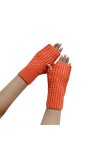 Keepwin Demi-gants en laine tricotée multicolore pour femme - Automne et hiver - Couleur unie - Pour temps froid, G, taille u