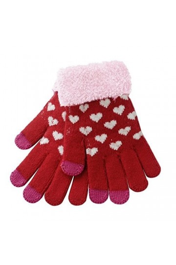 Butterme 1 Paire Mode Automne-Hiver Chaud motif damour Gants tactiles Gants Tricotés Gants à écran Tactile Pour Tous Les TéL
