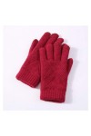 JBIVWW Gants en Tricot Chaud épaississantes dautomne Hiver Femmes Écran Tactile Gant Acrylique équitation en extérieur moufl