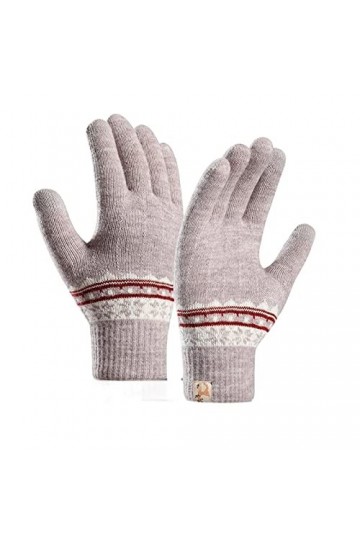 SYT-MD Gants, Gants dhiver chauds à écran tactile femmes mitaines à tricoter extensibles gants à doigts complets femmes dame